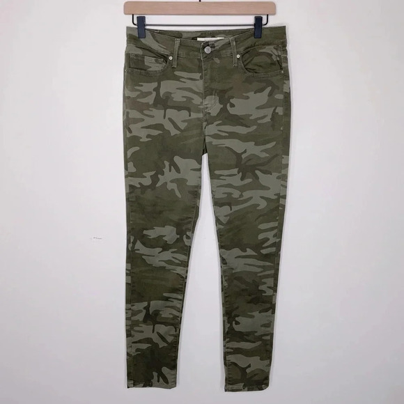 Levi's® 711 Camo Crop Ankle Skinny Jeans Size 29 - Picture 6 of 14